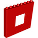 LEGO Red Duplo Panel 1 x 8 x 6 with Window (11335)