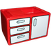 LEGO rot Duplo Sink und Cabinet