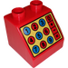 LEGO rot Duplo Steigung 2 x 2 x 1.5 (45°) mit Calculator (6474)