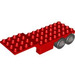 LEGO Red Duplo Truck Trailer 4 x 13 x 2 (47411)