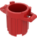 LEGO Red Dustbin with 4 Lid Holders (28967 / 92926)