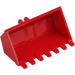 LEGO Red Excavator Bucket 3 x 6 with Click Hinge 2-Finger (21709 / 30394)