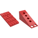 LEGO Red Fabuland Roof Support with Red Roof Slope and Chimney Hole