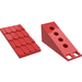 LEGO Rosso Fabuland Roof Support with Red Roof Slope e senza foro per il camino