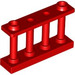 LEGO Rouge Clôture Spindled 1 x 4 x 2 avec 2 tenons supérieurs (30055)