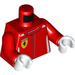 LEGO Red Ferrari driver Minifig Torso (973 / 76382)