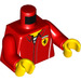 LEGO Red Ferrari Engineer Minifig Torso (973 / 76382)