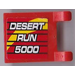 LEGO rouge Drapeau 2 x 2 avec &#039;DESERT RUN 5000&#039; Autocollant sans bord évasé (2335)