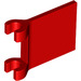 LEGO rot Flagge 2 x 2 mit ausgestelltem Rand (80326)