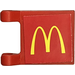 LEGO Red Flag 2 x 2 with McDonald&#039;s Stickers without Flared Edge (2335)