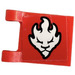 LEGO Red Flag 2 x 2 with White Lion&#039;s Head Symbol Sticker without Flared Edge (2335)