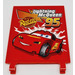 LEGO rouge Drapeau 6 x 4 avec 2 Connectors avec &#039;Lightning McQueen 95&#039; et Rust-eze logo Autocollant (2525)