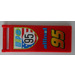 LEGO Rood Vlag 7 x 3 met Staaf Handvat met &#039;WGP 95 Allinol 95&#039; Sticker (30292)