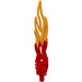 LEGO rouge Flamme Épée 2 x 12 avec Blended Jaune (32558 / 57488)