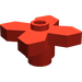 LEGO Rood Bloem 2 x 2 met Angular Bladeren (4727)