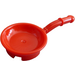 LEGO Rood Frying Pan met Gebogen Handvat