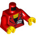 LEGO Red Gabby ToCamera Minifig Torso (973 / 76382)