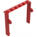 LEGO Rood Garage Deur Kader 1 x 6 x 4