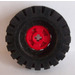 LEGO Rød Gear with Tyre