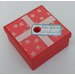 LEGO rouge Gift Parcel avec Film Charnière avec Present Autocollant (33031)