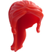 LEGO Rood Haar met Paardenstaart en Bangs (18640 / 92257)