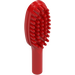 LEGO Red Hairbrush with Short Handle (10mm) (3852)