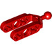 LEGO rouge Demi Faisceau Fourchette avec Rotule (6572)