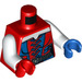 LEGO rot Harley Quinn im rot und Blau Outfit Minifig Torso (973 / 76382)