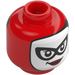 LEGO Red Harley Quinn with Rounded Collar Minifigure Head (Safety Stud) (3274 / 106216)