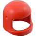 LEGO Red Helmet with Thick Chinstrap and Visor Dimples