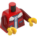 LEGO Rojo Hiker con Mochila Minifigura Torso (973 / 76382)