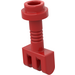 LEGO Red Hinge Bar 2 with 3 Stubs and Top Stud (2433)