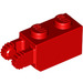 LEGO Red Hinge Brick 1 x 2 Locking with 2 Fingers (Vertical End) (30365 / 54671)