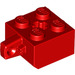 LEGO Rood Scharnier Steen 2 x 2 Vergrendelings met 1 Finger Verticaal met asgat (30389 / 49714)