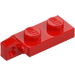 LEGO Red Hinge Plate 1 x 2 Locking with Single Finger on End Vertical with Bottom Groove (44301)