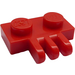 LEGO Red Hinge Plate 1 x 2 with 3 Stubs (2452)