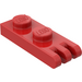LEGO Rood Scharnier Plaat 1 x 2 met 3 Stubs en volle noppen