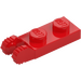 LEGO Red Hinge Plate 1 x 2 with Locking Fingers without Groove (44302 / 54657)