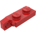 LEGO Red Hinge Plate 1 x 2 with Single Finger on End Vertical without Bottom Groove (44301 / 49715)