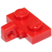 LEGO Red Hinge Plate 1 x 2 with Vertical Locking Stub with Bottom Groove (44567)