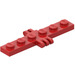 LEGO Rood Scharnier Plaat 1 x 6 met 2 en 3 Vingers (4507)