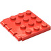 LEGO Rood Scharnier Plaat 4 x 4 Voertuig Dak (4213 / 30001)