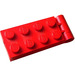 LEGO Rød Hinge Plate without Hole