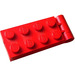 LEGO rouge Charnière assiette sans Trou
