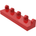 LEGO Rød Hengsel Tile 1 x 4 (4625)