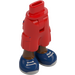 LEGO Red Hip with Shorts with Cargo Pockets with Dark Blue shoes (2268)