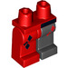 LEGO Red Hips with Red Right Leg and Black Left Leg with Diamonds (3815 / 73243)