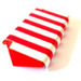 LEGO Red Homemaker Awning 2 x 6 with White Stripes Sticker