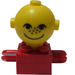 LEGO Rood Homemaker Figure met Geel Hoofd en Freckles