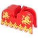 LEGO Rood Paard Barding met Geel Lions (2490)